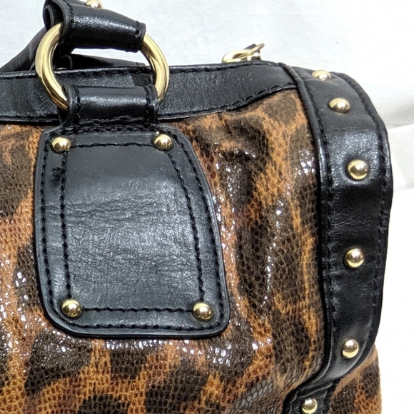 Steve Madden Leopard Printrint Satchel - Picture 8 of 8